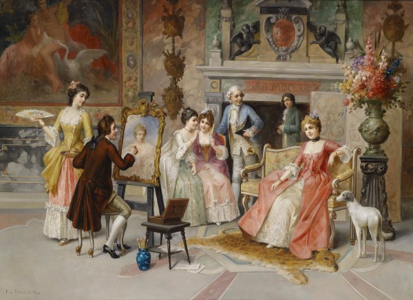 Portraitmaler by Franz Von Persoglia - Hand-Painted Oil Painting Reproduction
