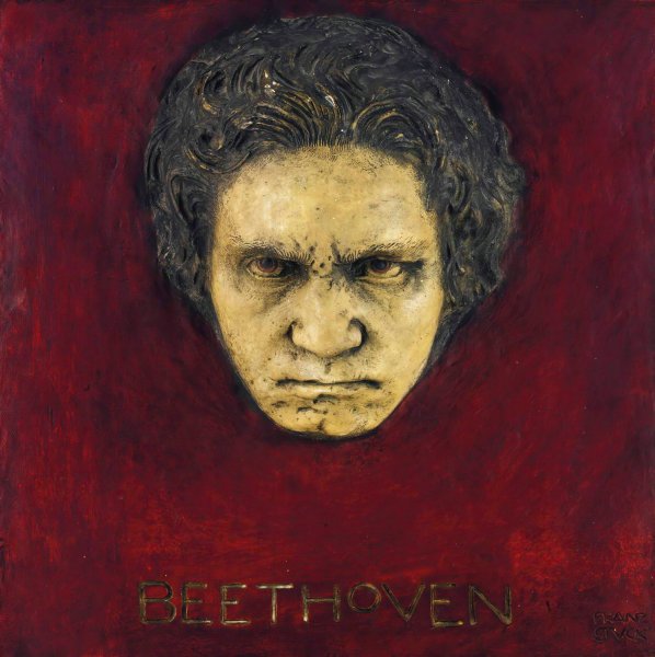 Beethoven by Franz Von Stuck - Hand-Painted Oil Painting Reproduction