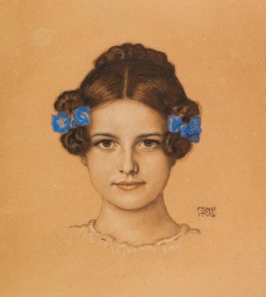 Bildnis der Tochter Mary by Franz Von Stuck Oil Painting