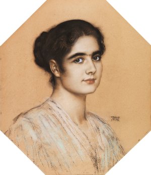 Bildnis der Tochter Mary by Franz Von Stuck Oil Painting