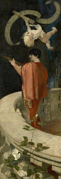 Canzonetta d'amore by Franz Von Stuck Oil Painting