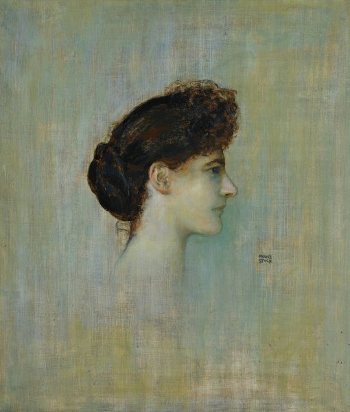 Damenbildnis  by Franz Von Stuck - Hand-Painted Oil Painting Reproduction