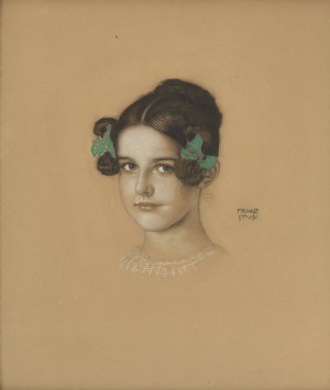 Daughter Mary Stuck by Franz Von Stuck Oil Painting