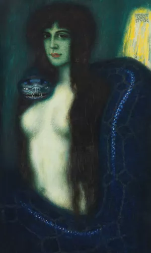 Die Sunde by Franz Von Stuck Oil Painting
