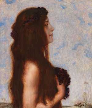 Fruhling Oil painting by Franz Von Stuck