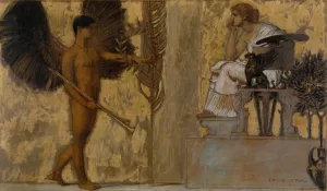 Homage to Painting by Franz Von Stuck Oil Painting
