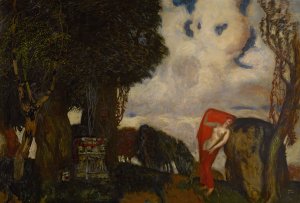 Iphigenia In Aulis by Franz Von Stuck Oil Painting