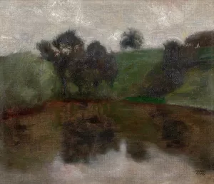 Landscape by Franz Von Stuck Oil Painting