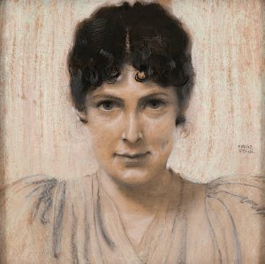 Mary Lindpaintner, later Stuck by Franz Von Stuck Oil Painting