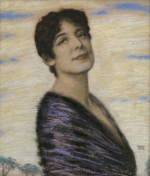 Mary von Stuck by Franz Von Stuck Oil Painting