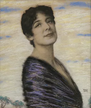 Mary von Stuck by Franz Von Stuck Oil Painting