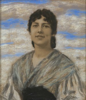 Mary von Stuck by Franz Von Stuck Oil Painting