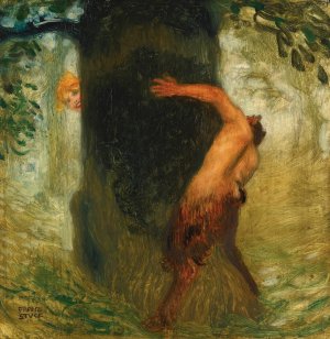 Neckerei by Franz Von Stuck Oil Painting