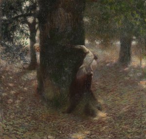 Neckerei by Franz Von Stuck Oil Painting