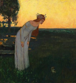 Once upon a time by Franz Von Stuck Oil Painting