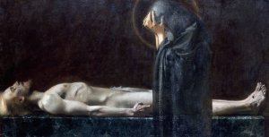 Pieta by Franz Von Stuck Oil Painting