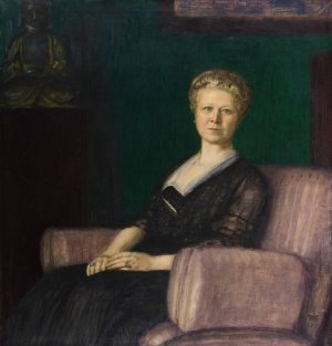 Portrat Luise Bestehorn by Franz Von Stuck Oil Painting