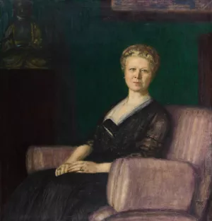 Portrat Luise Bestehorn Oil painting by Franz Von Stuck