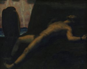 Prometheus by Franz Von Stuck Oil Painting