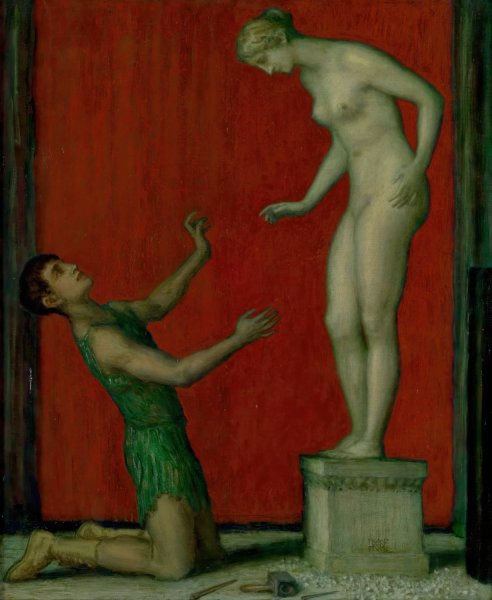 Pygmalion  by Franz Von Stuck - Hand-Painted Oil Painting Reproduction