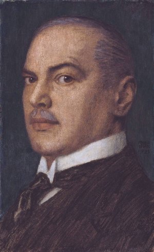 Self-portrait by Franz Von Stuck Oil Painting