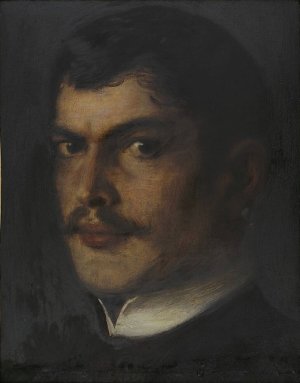 Self-portrait by Franz Von Stuck Oil Painting