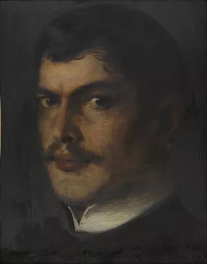 Self-portrait by Franz Von Stuck Oil Painting