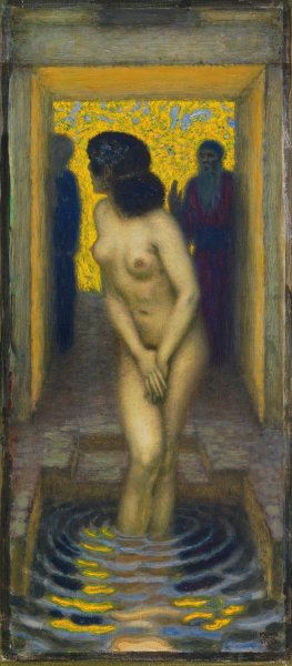 Susanna im Bade by Franz Von Stuck Oil Painting