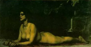 The Sphinx by Franz Von Stuck - Oil Painting Reproduction