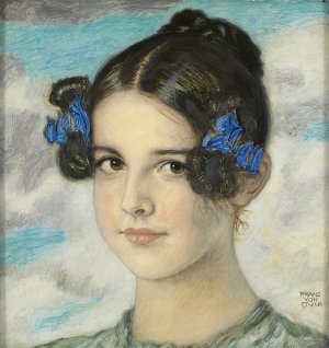 Tochter Mary by Franz Von Stuck Oil Painting