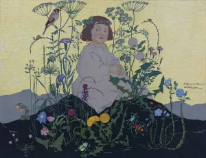 Am Abend by Franz Wacik Oil Painting