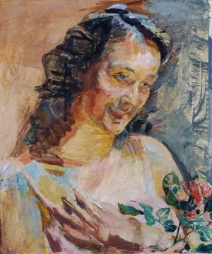 Stephanie Maurer by Franz Wiegele Oil Painting