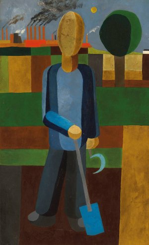 The Gardener by Franz Wilhelm Seiwert Oil Painting