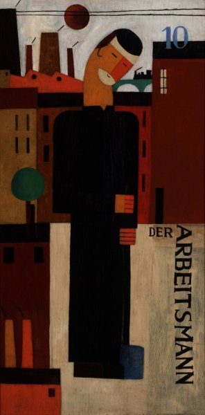 The Workman by Franz Wilhelm Seiwert Oil Painting