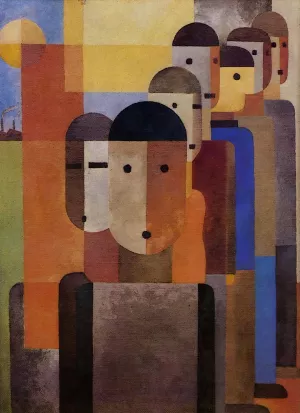 Workers by Franz Wilhelm Seiwert Oil Painting