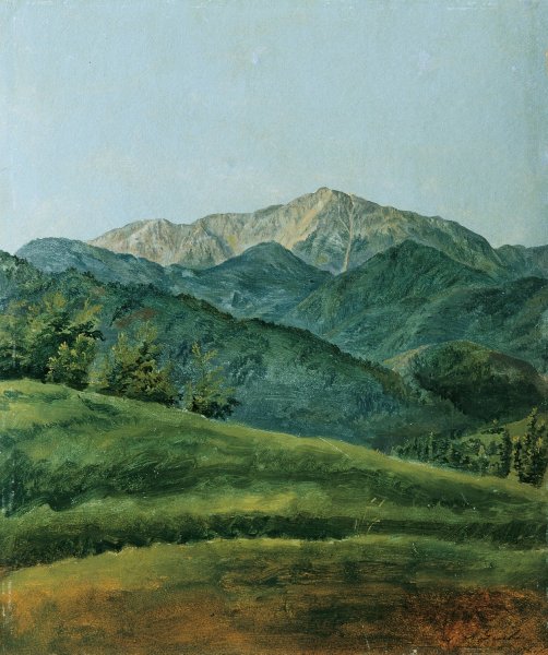 Main Product Photo of Der Schneeberg Painting by Franz Xaver Gruber