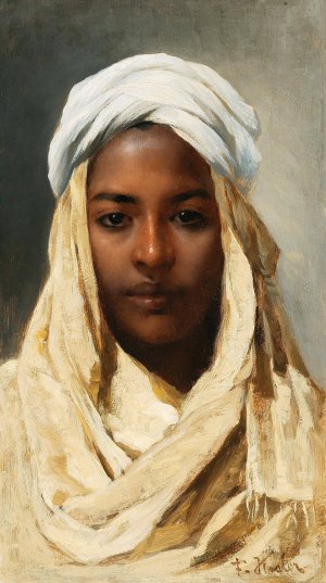A Bedouin by Franz Xaver Kosler Oil Painting