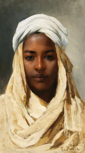 A Bedouin by Franz Xaver Kosler Oil Painting