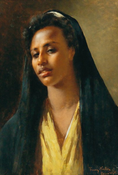 A fellah woman by Franz Xaver Kosler - Hand-Painted Oil Painting Reproduction