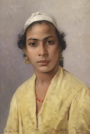 Ajuscha Kairo by Franz Xaver Kosler Oil Painting