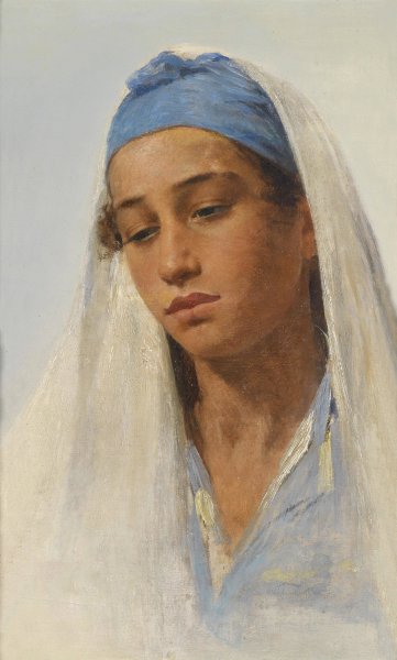 Main Product Photo of Bildnis eines Beduinenmadchens Painting by Franz Xaver Kosler