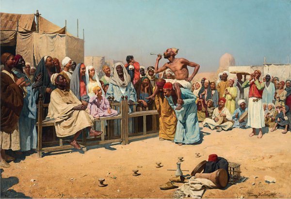 Main Product Photo of The Entertainers  Painting by Franz Xaver Kosler