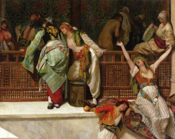 Main Product Photo of In the Harem Painting by Franz Xaver Simm