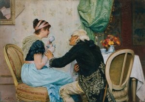 Johannistrieb by Franz Xaver Simm Oil Painting