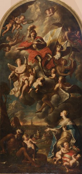 Der heilige Florian by Franz Xaver Wagenschon Oil Painting