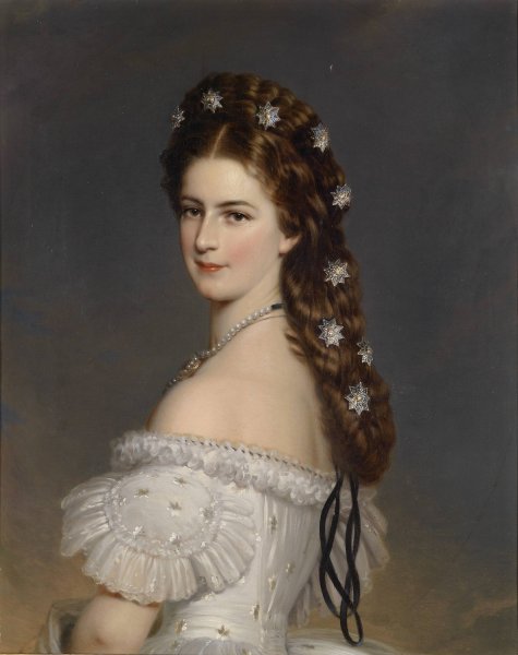 Main Product Photo of Kaiserin Elisabeth mit Diamentsternen  Painting by Franz Xaver Winterhalter