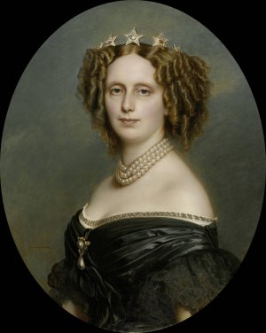 Portrait of Sophia Frederika Mathilda by Franz Xaver Winterhalter Oil Painting