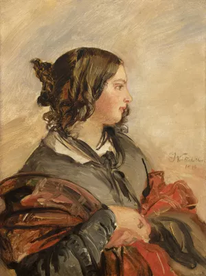 Portrait of the Young Queen Victoria by Franz Xaver Winterhalter Oil Painting
