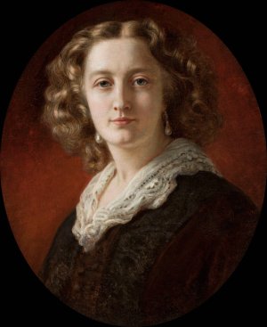 Portrait of Zofia Odescalchi nee Branicka by Franz Xaver Winterhalter Oil Painting