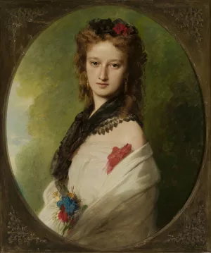 Portrait of Zofia Zamoyska nee Potocka Oil painting by Franz Xaver Winterhalter